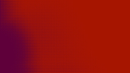 Poster - Dots halftone red purple color pattern gradient texture with technology digital background. Dots pop art comics style.