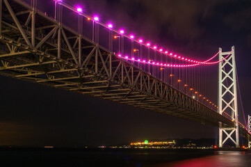 Wall Mural - Pink ribbon light-up campaign