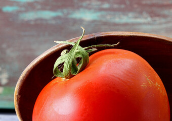 organic fresh tomato on table