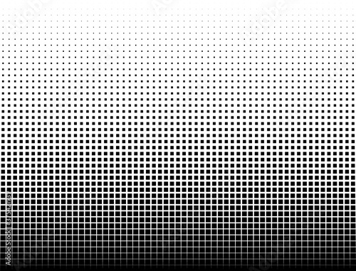 Fotomural Geometric pattern of black squares on a white background.
