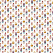 © Pavel - Watercolor pattern of colorful cupcakes