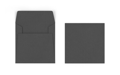 Wall Mural - Blank paper square envelope mockup