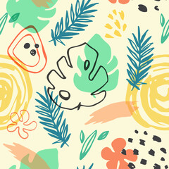 Naklejka na meble Abstract summer seamless pattern