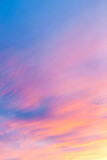Fototapeta Zachód słońca - Abstract vivid sky at sunset