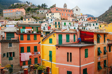 Wall Mural - Buildings in Vernazza in Italy