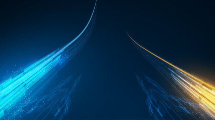Poster - abstract speed fast line sci fi fiction hi tech concept design perspective 3d background