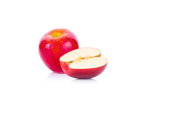 Wall Mural - Red apples isolated on white background