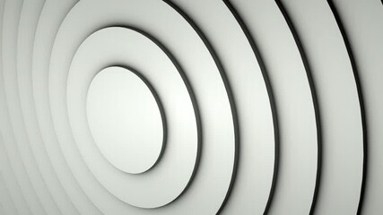 Poster - Background with a pattern of many rings, computer generated. 3d rendering of abstract circle set