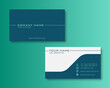 Simple business card template with contrast colors design. Vector creative ilustration.	