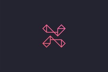 Technology Letter X Logo Abstract Whimsical Monogram