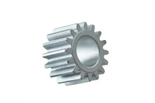 Silver Metal Sprocket Isolated On White