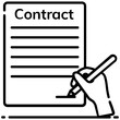 © SmashingStocks - Social contract vector, agreement terms in editable style