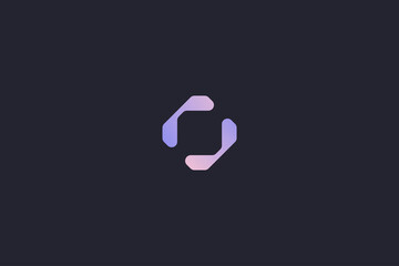 Technology Letter O Logo Abstract Whimsical Monogram