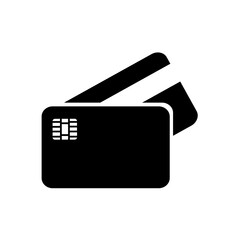 Credit card icon, logo isolated on white background