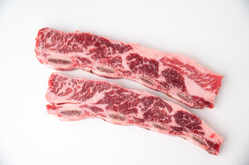 Wall Mural - Karubi, beef short rib with bone flanken style