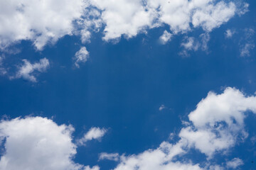 blue sky with white clouds