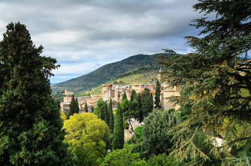 View of Catholic church San Pietro alla Carità San Pietro alla Carità. Tivoli,Italy