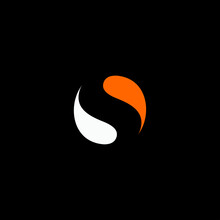 S Letter Logo, Yin Yang Icon Design Template Element
