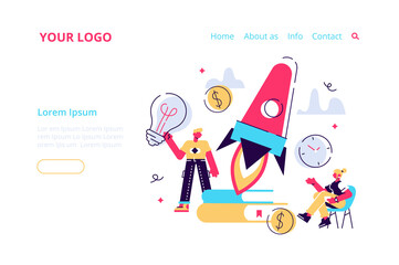 Business Start Up Concept for web page