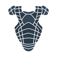 Sticker - Baseball Chest Protector Icon