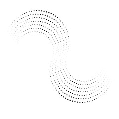 Leinwandbilder - abstract dots halftone design element.