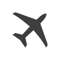 Wall Mural - airplane vector icon on white background. EPS10