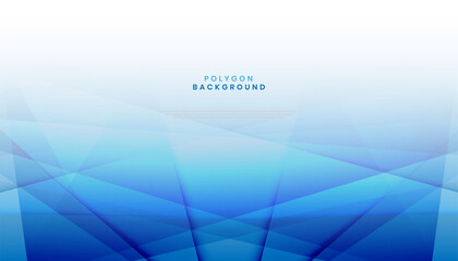 Wall Mural - abstract modern blue polygon shape background