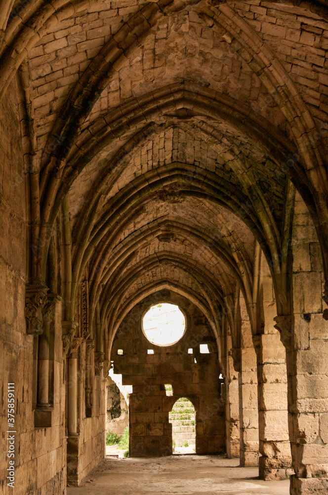 Obraz na płótnie Crac de chevalier Syria 2009 interior the best-preserved of the Crusader castles w salonie