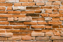 Orange Brick Wall Background