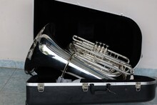 Euphonium Instrument With Black Case