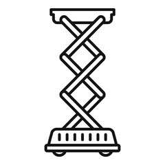 Poster - Repair jack-screw icon. Outline repair jack-screw vector icon for web design isolated on white background