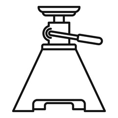 Poster - Tool jack-screw icon. Outline tool jack-screw vector icon for web design isolated on white background