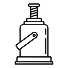 Poster - Industry jack-screw icon. Outline industry jack-screw vector icon for web design isolated on white background