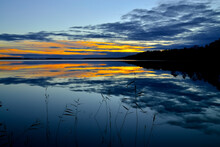 Romantic Twilight. Lake Keret, Northern Karelia, Russia