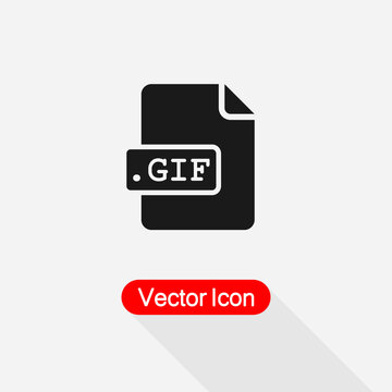 GIF File Icon Vector Illustration Eps10