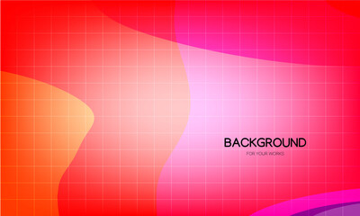 Aufkleber - Colorful abstract background with grid lines. Minimalist concept. For use in all types of design work. Vector illustration.