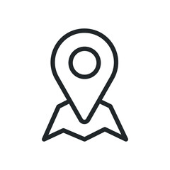 Poster - map pointer vector icon on white background for web and mobile app