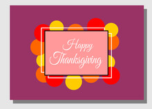 Happy Thanksgiving Background Vector 