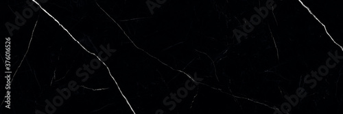 black marble texture background, black marble background with white veins Poster Mural XXL