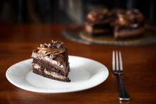 Chocolate Cake On A Plate