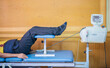 Lumbar traction , Medical Lumbar traction equipment for physiotherapy. treatment physiotherapy.