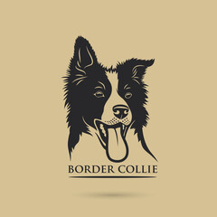 Wall Mural - Border Collie dog - isolated vector illustration
