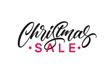 Poster - Christmas Sale text clipart for сomplement for your ad design.