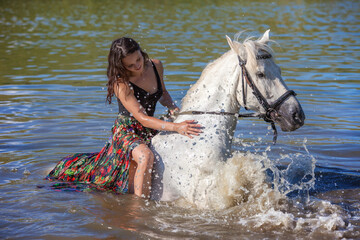 Girl and horse