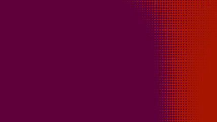 Poster - Dots halftone red purple color pattern gradient texture with technology digital background. Dots pop art comics style.