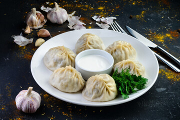 Canvas Print - Georgian dumplings Khinkali