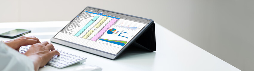 Poster - Spreadsheet Data Business Work