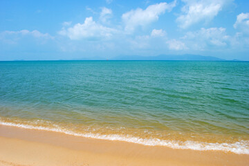 Sea, beach and blue sky