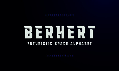 Leinwandbilder - Typography alphabet. Font set a to z. Modern design vector illustration.