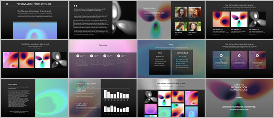 Wall Mural - vector templates for website design, presentations, portfolio. templates for presentation slides, fl